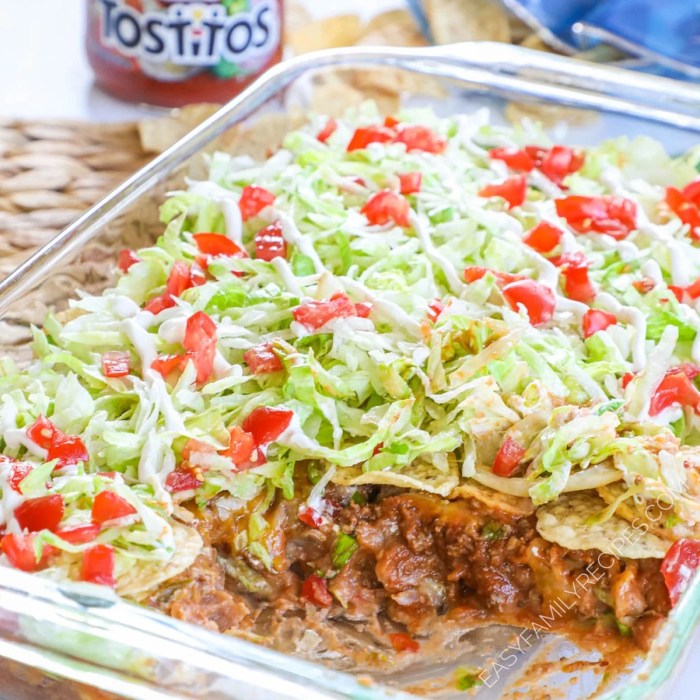 Mexican chicken taco casserole
