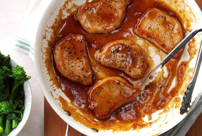 Easy slow cooker sweet and sour pork chops