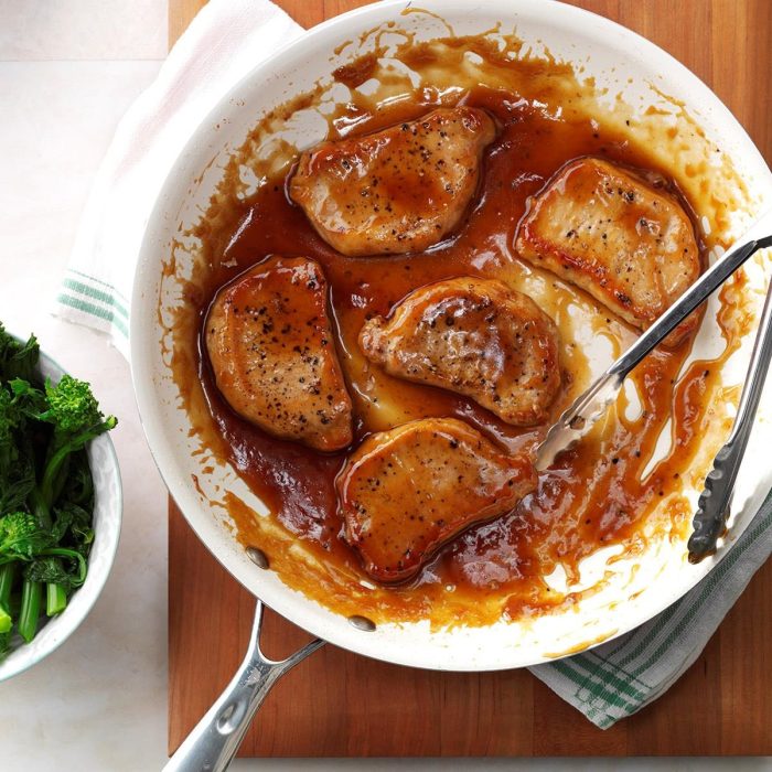 Easy slow cooker sweet and sour pork chops