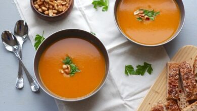 Curried butternut squash soup