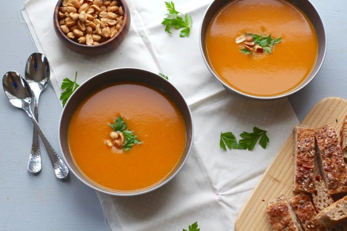 Curried butternut squash soup