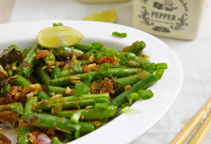 Quick sesame green beans