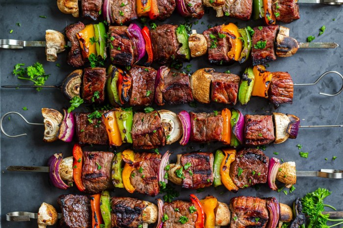 Moms beef shish kabobs