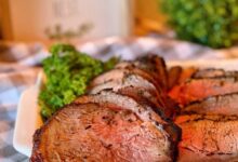 Grilled tri tip with oregon herb rub