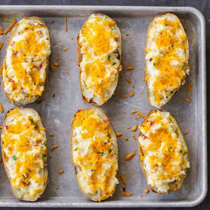 Healthier ultimate twice baked potatoes