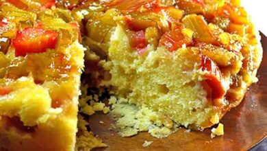 Rhubarb upside down cake ii