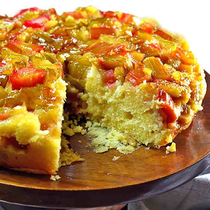 Rhubarb upside down cake ii