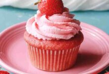 Really real strawberry cupcakes