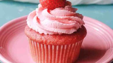 Really real strawberry cupcakes