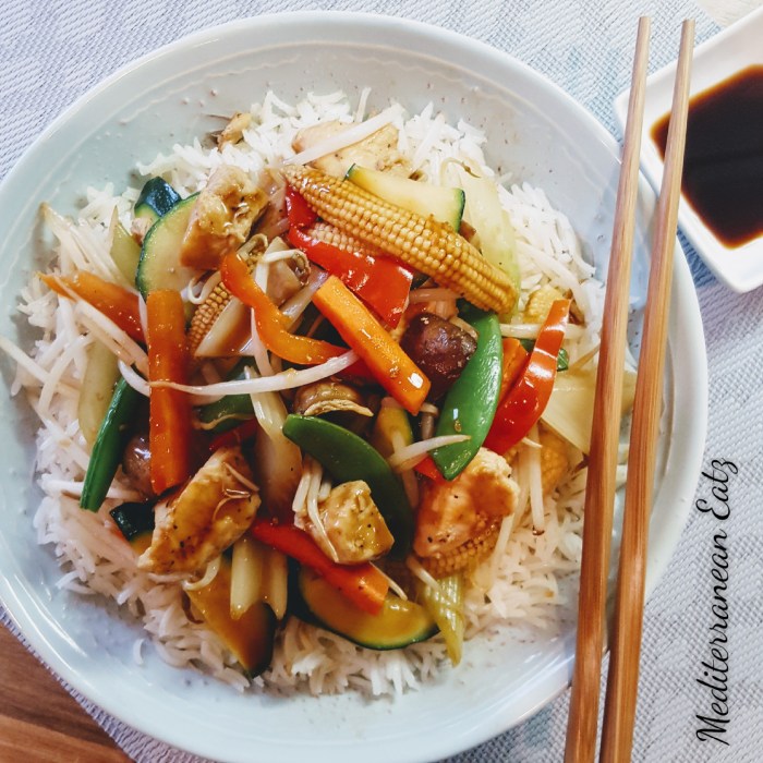 Teriyaki chicken stir fry