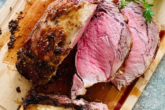 Amazing slow roasted prime rib