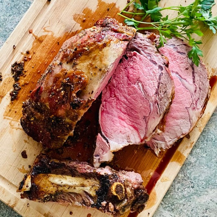 Amazing slow roasted prime rib