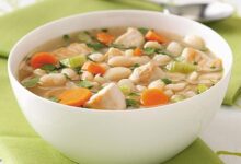 Simple chicken and white bean soup