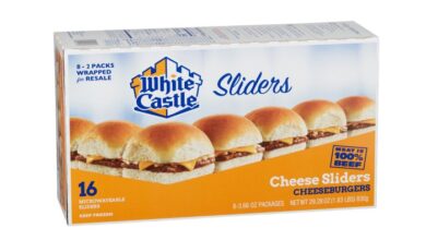 Almost white castle hamburgers