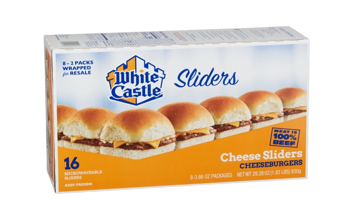 Almost white castle hamburgers