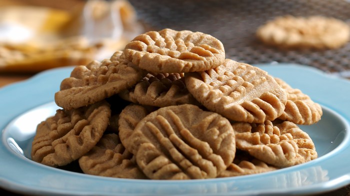 Three ingredient peanut butter cookies