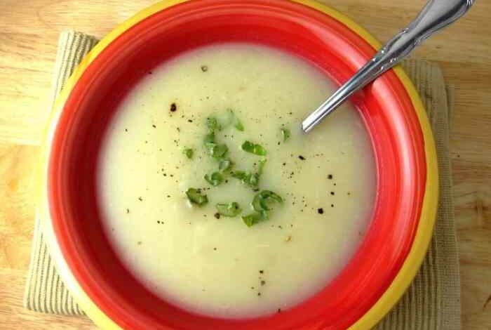 Turnip and potato soup