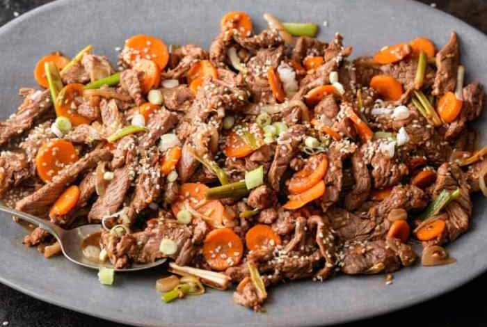 Easy sheet pan beef bulgogi