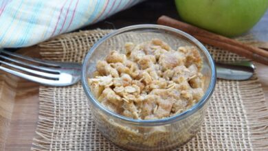 Air fryer apple crisp