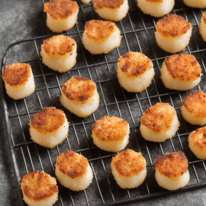 Air fryer breaded sea scallops