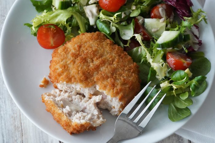 Air fryer chicken kiev balls