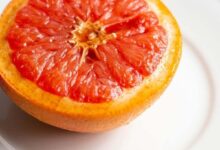 Air fryer broiled grapefruit