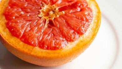 Air fryer broiled grapefruit