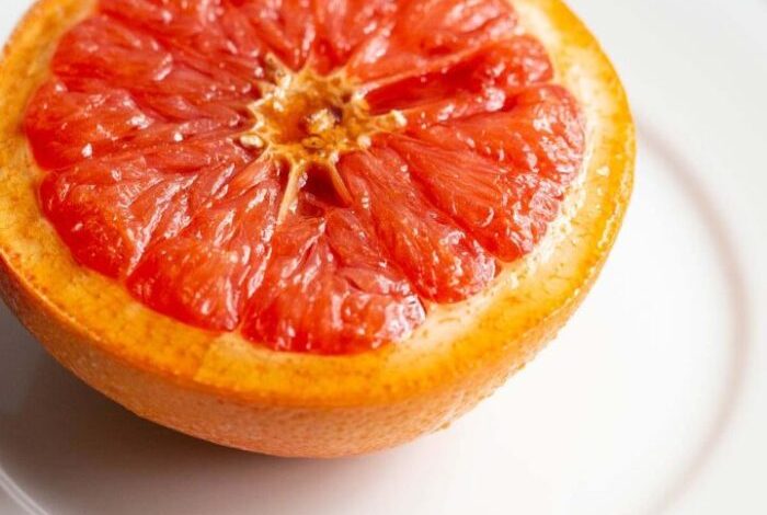 Air fryer broiled grapefruit