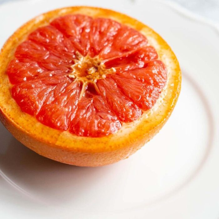 Air fryer broiled grapefruit