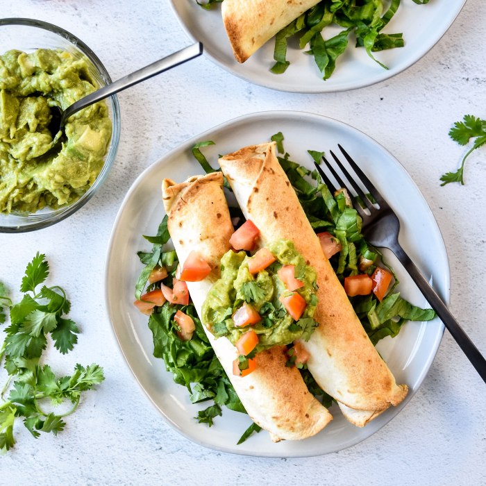 Air fryer chicken taquitos