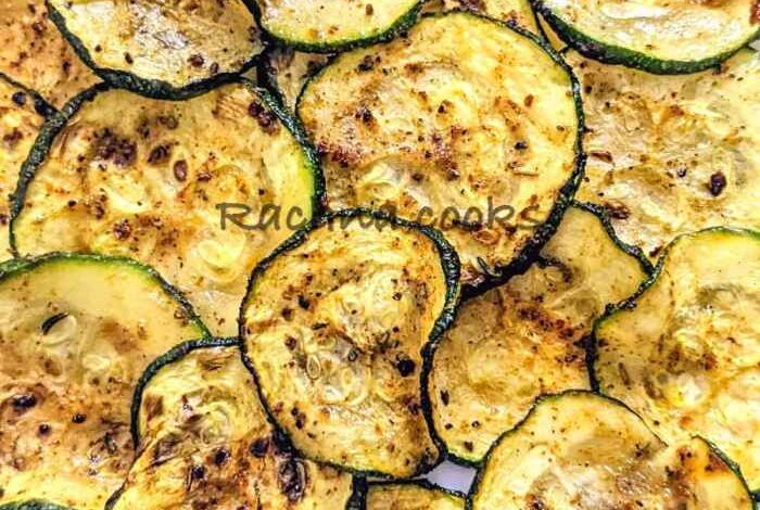 Air fryer zucchini chips