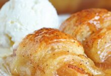 Apple dumplings with crescent roll dough