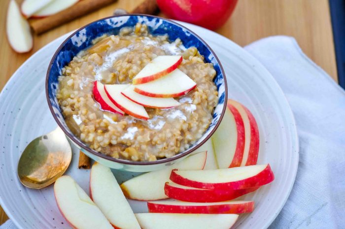 Instant pot apple pie steel cut oats