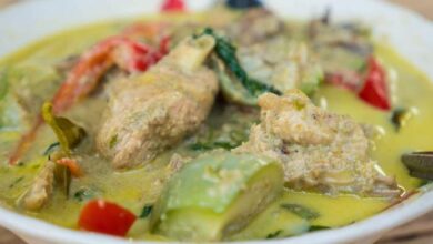 Authentic thai green curry