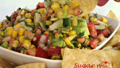 Avocado and black eyed pea salsa