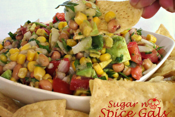 Avocado and black eyed pea salsa