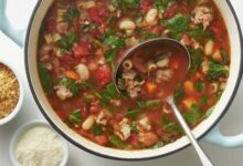 Almost tuscan sausage and kale soup