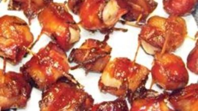 Bacon wrapped water chestnuts iii