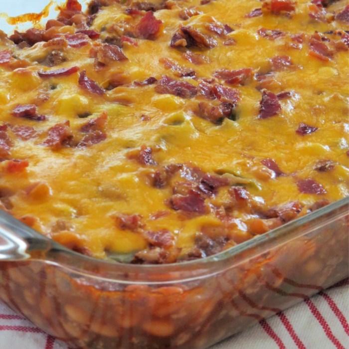 Picnic baked bean casserole