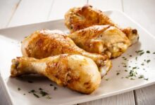 Slow cooked chicken drumsticks