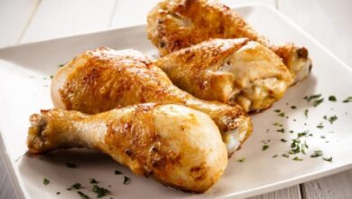 Slow cooked chicken drumsticks