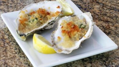 Air fryer oysters on the half shell