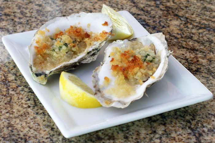 Air fryer oysters on the half shell