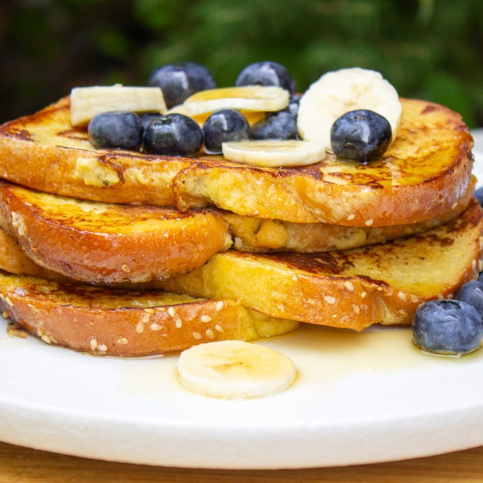 Banana stuffed french toast