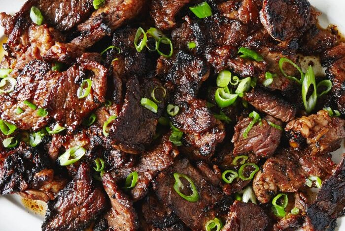 Bulgogi beef korean style barbecue