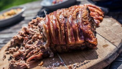 Bobs pulled pork on a smoker