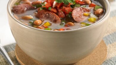 Pinto bean and sausage soup