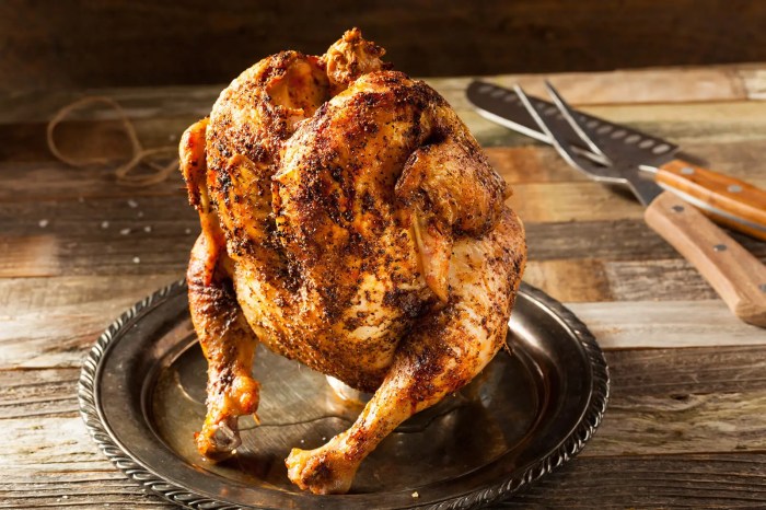 Bbq beer can chicken