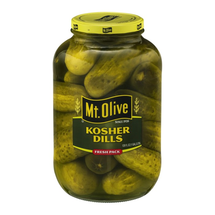 Fermented kosher style dill pickles