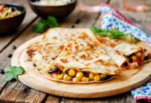 Black bean and corn quesadillas